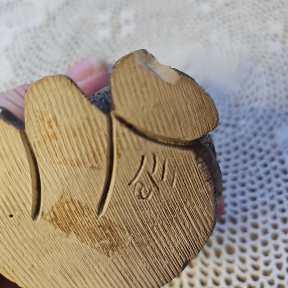 Vintage Artesania Rinconada Tabby Cat Figurine Uruguay Clay Ceramic 3" Chip Paw - Picture 8 of 14